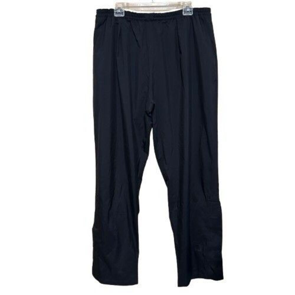DryJoys by FootJoy FJ Rain Golf Pants Mens XL Black Waterproof Zippered Ankle